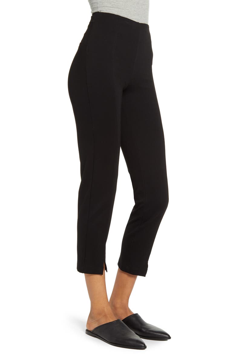Lyssé Wisteria Ankle Pants, Alternate, color, BLACK