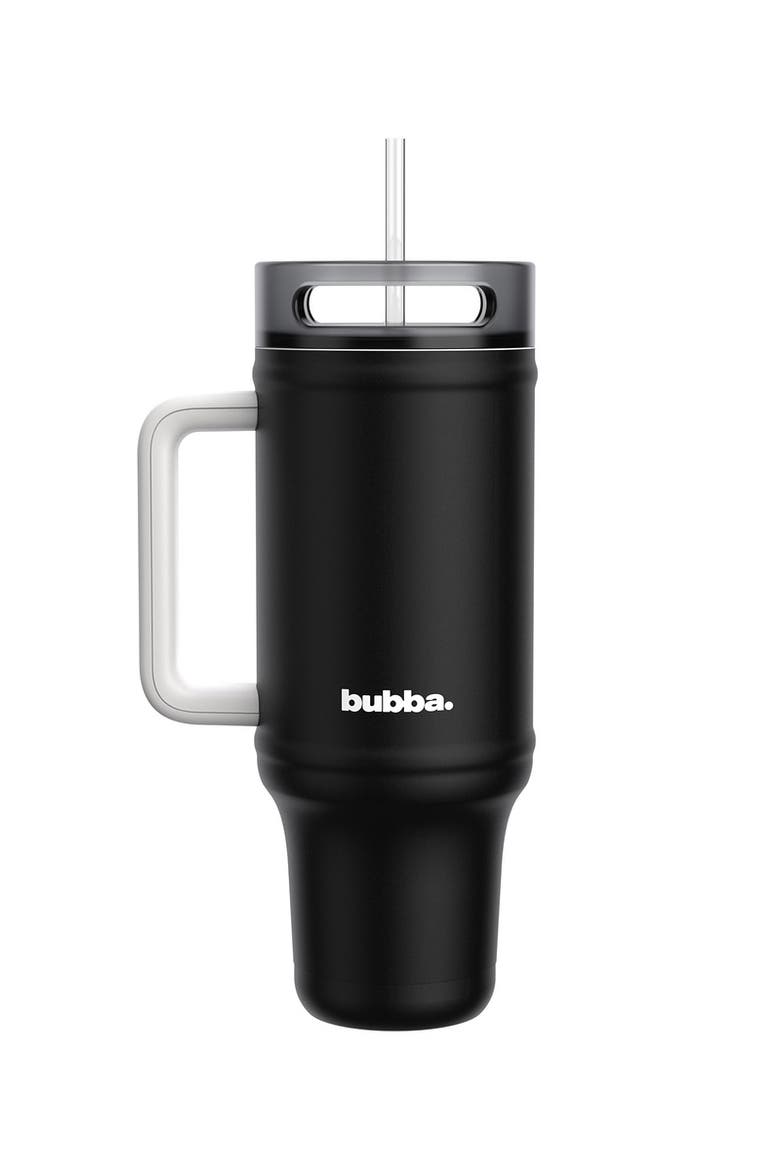 40 oz Insulated Tumbler with Handle and Straw, Main, color, Office Siren