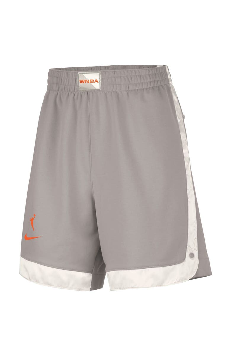 Nike Women's Nike Gray WNBA Gear WNBA Fly Basketball Tri-Blend Fleece Shorts, Alternate, color, Gray