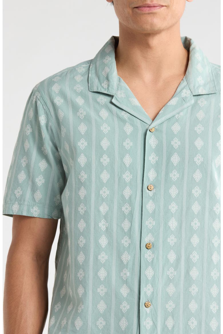 Gonzo Organic Cotton Camp Shirt, Alternate, color, HAZY BLUE
