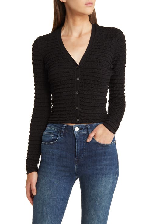 Noir Silk & Cotton Cardigan