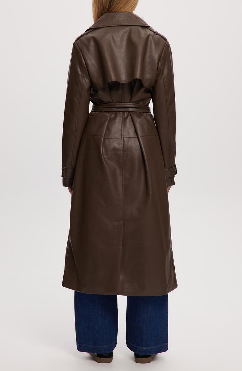 Noize Faux Leather Trench Coat, Alternate, color,
