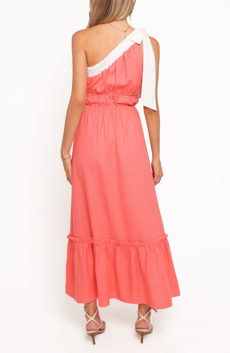 Petal & Pup Gilda One-Shoulder Maxi Dress, Alternate, color, Coral