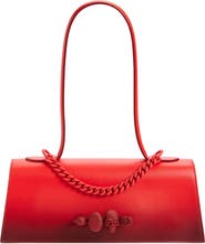 McQueen Jewelled Gradient Leather Top Handle Bag