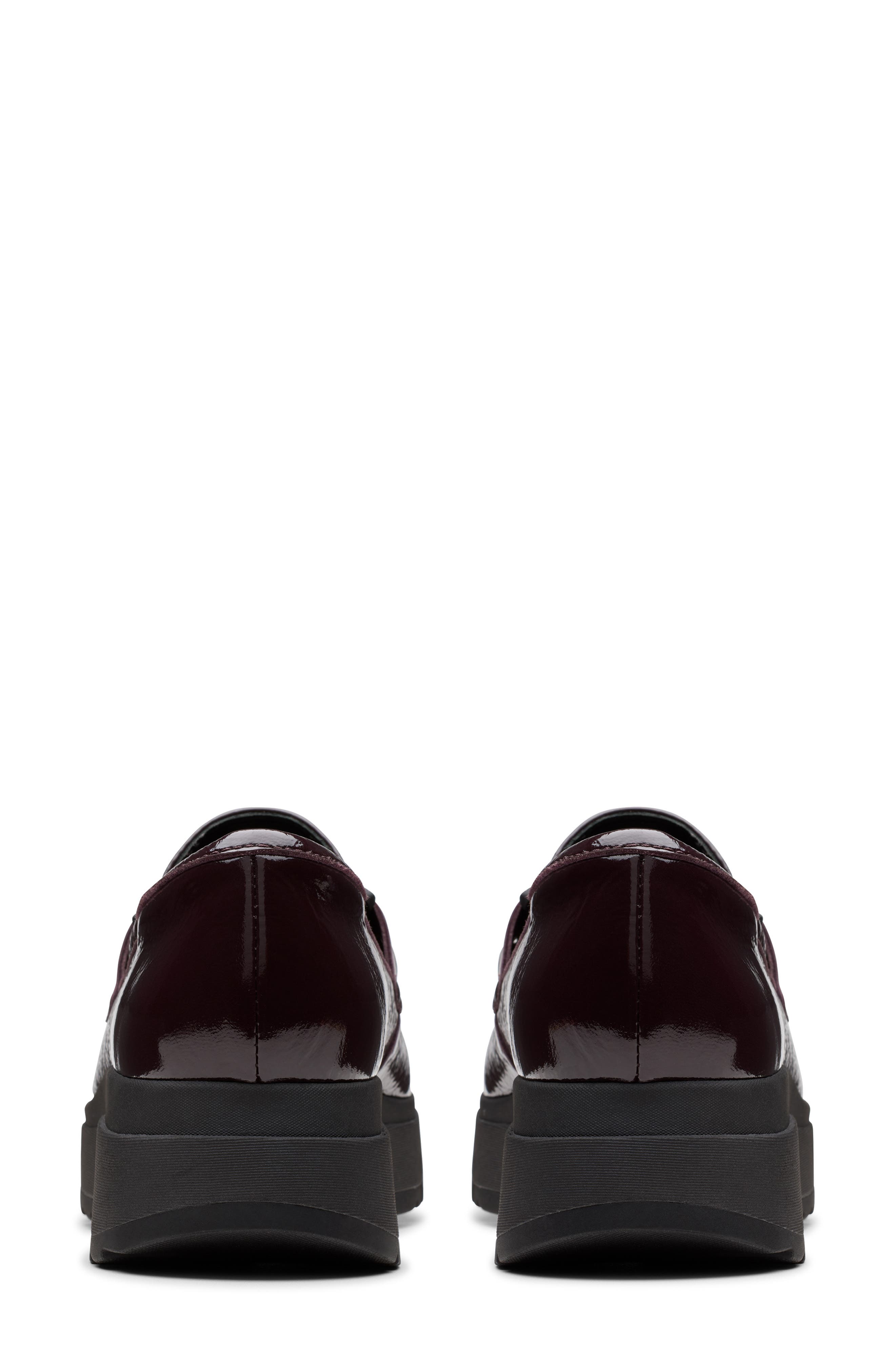 Loriini Izzy Platform Wedge Bit Loafer, Alternate, color, PLUM PATENT