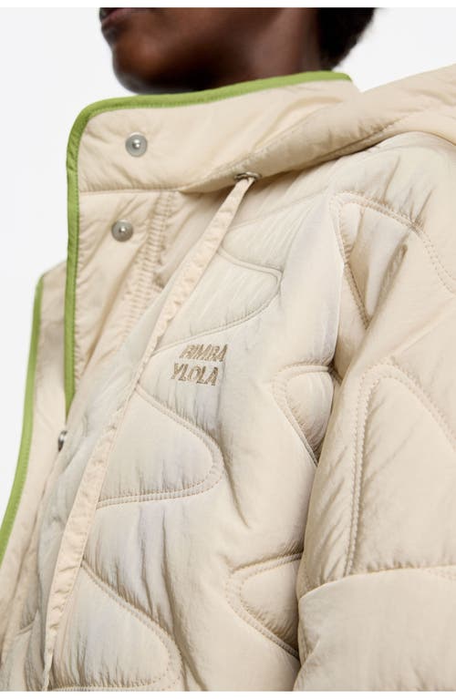 Bimba Y Lola Short Padded Jacket Hood In White