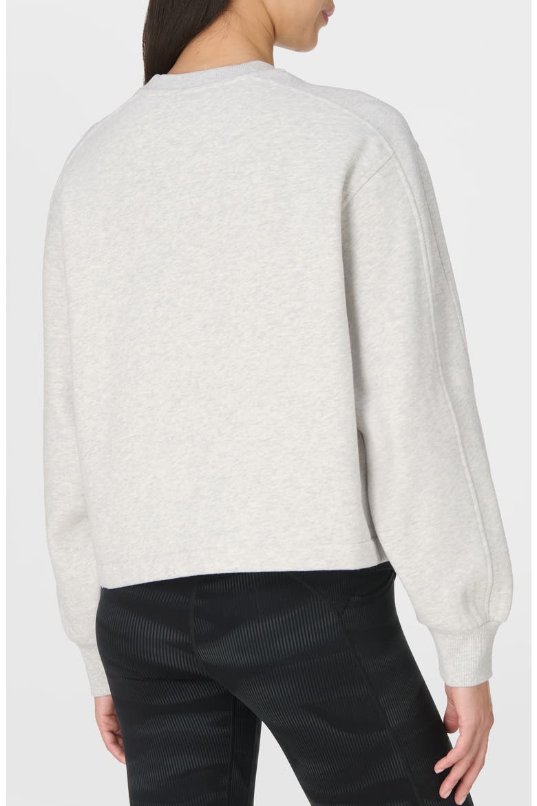 Brushed Crewneck Sweatshirt, Alternate, color, ICE GREY MARL