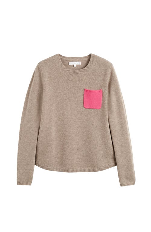 Chinti & Parker Wool Cashmere One Pocket Sweater In Brown