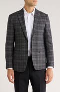TOM BAINE Plaid Two-Button Sport Coat