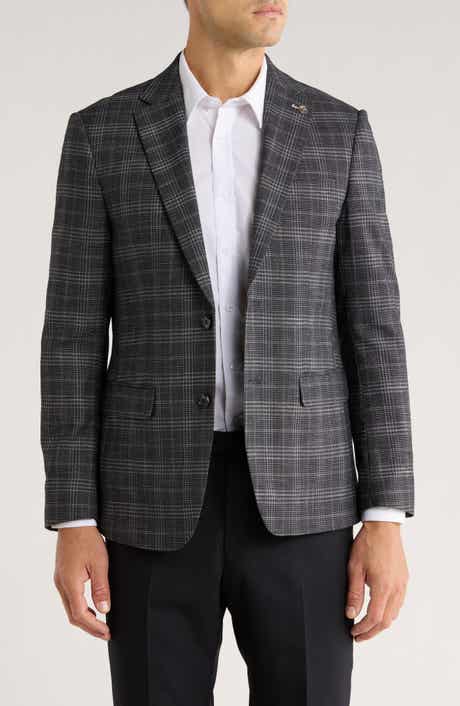TOM BAINE Plaid Two-Button Sport Coat