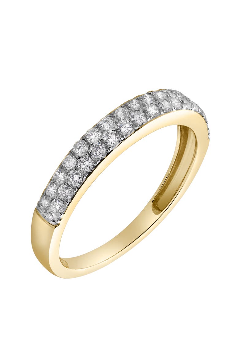 Serafina 14K Gold Round Diamond Studded Eternity Band Ring - 0.48cts, Alternate, color, 14K Yellow Gold