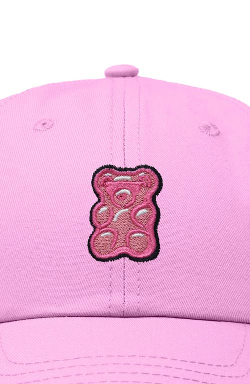 Dalix Pink Gummy Embroidered Casual Cap In Light Pink