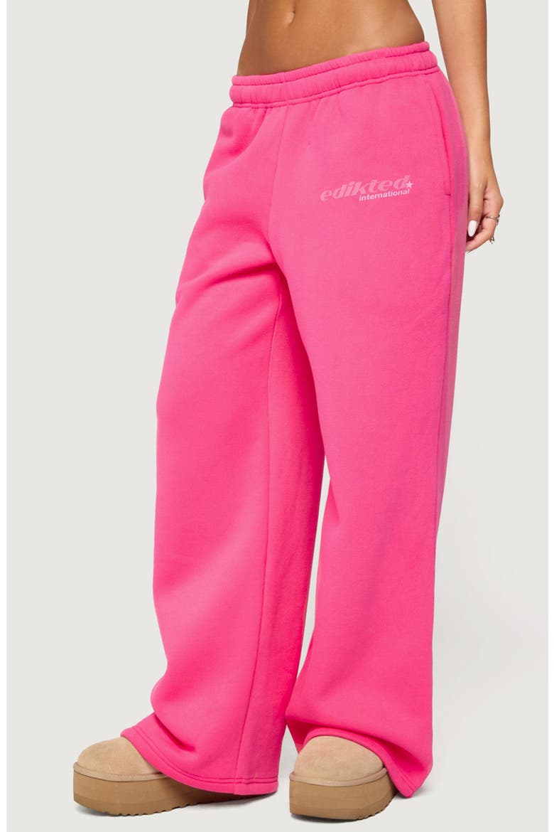 International Wide Leg Sweatpants, Alternate, color, PINK
