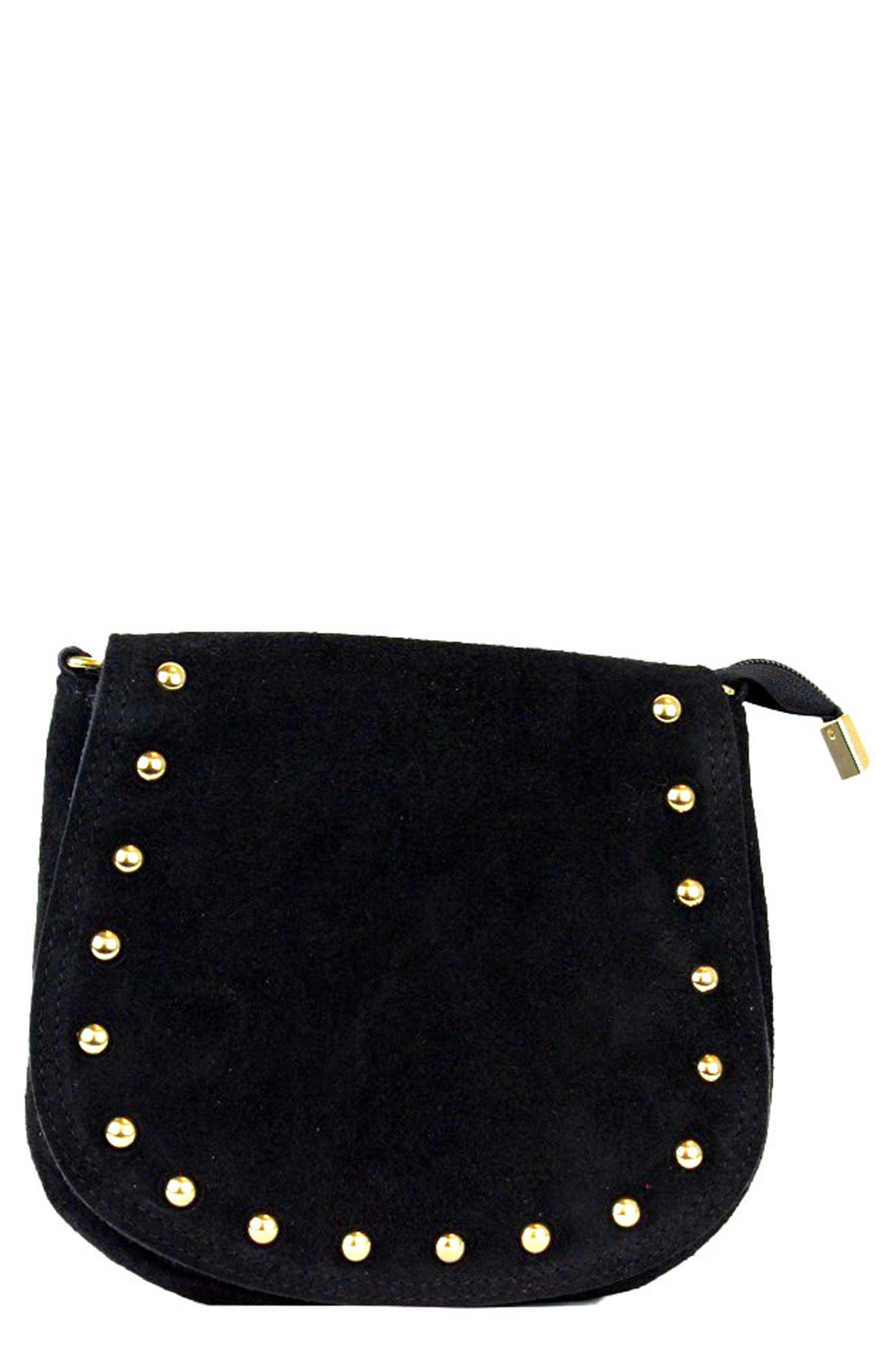 Persaman New York Elvira 18 Studded Crossbody Bag, Main, color, 