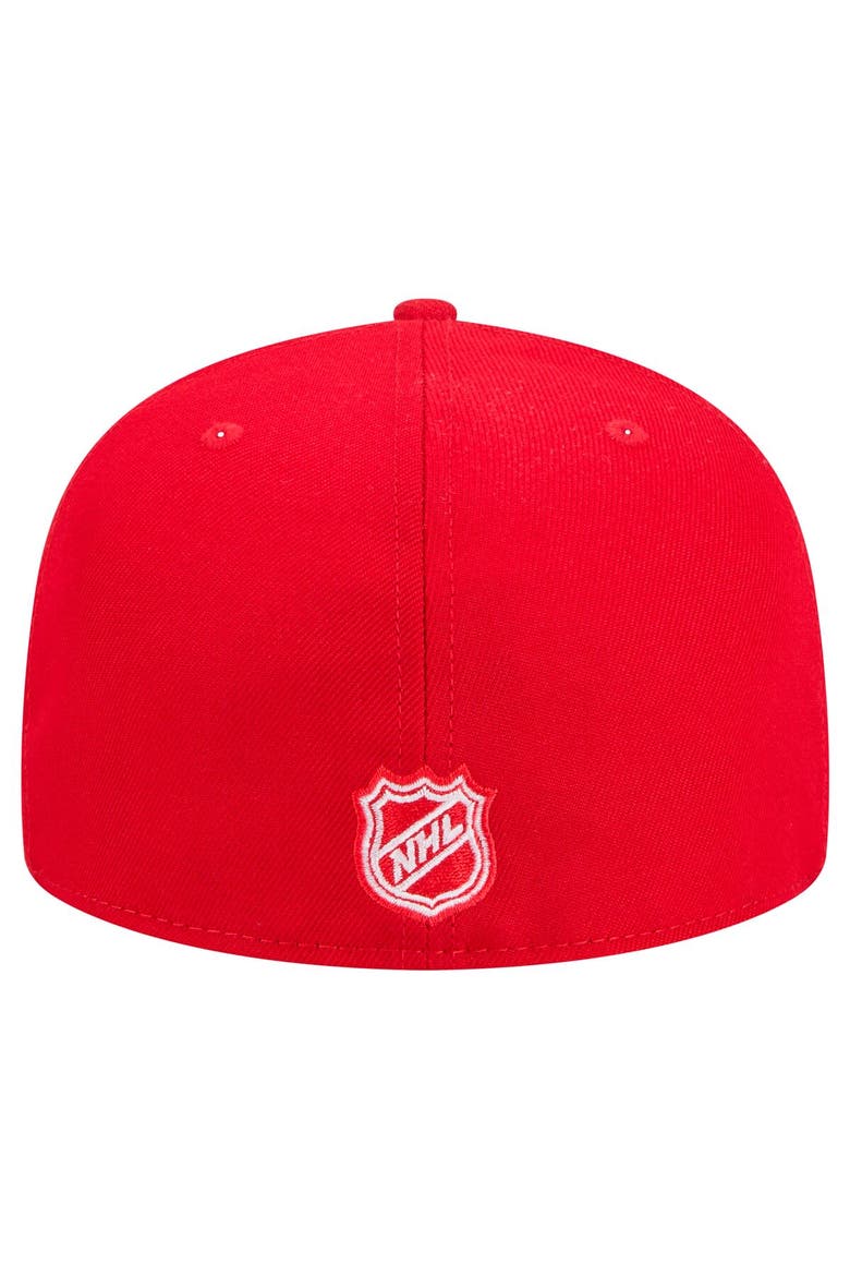 Men's New Era Red Detroit Red Wings Core 59FIFTY Fitted Hat, Alternate, color, Red