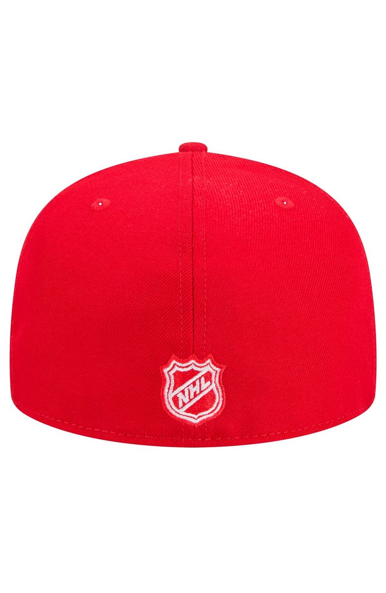 New Era Men's New Era Red Detroit Red Wings Core 59FIFTY Fitted Hat, Alternate, color, Red