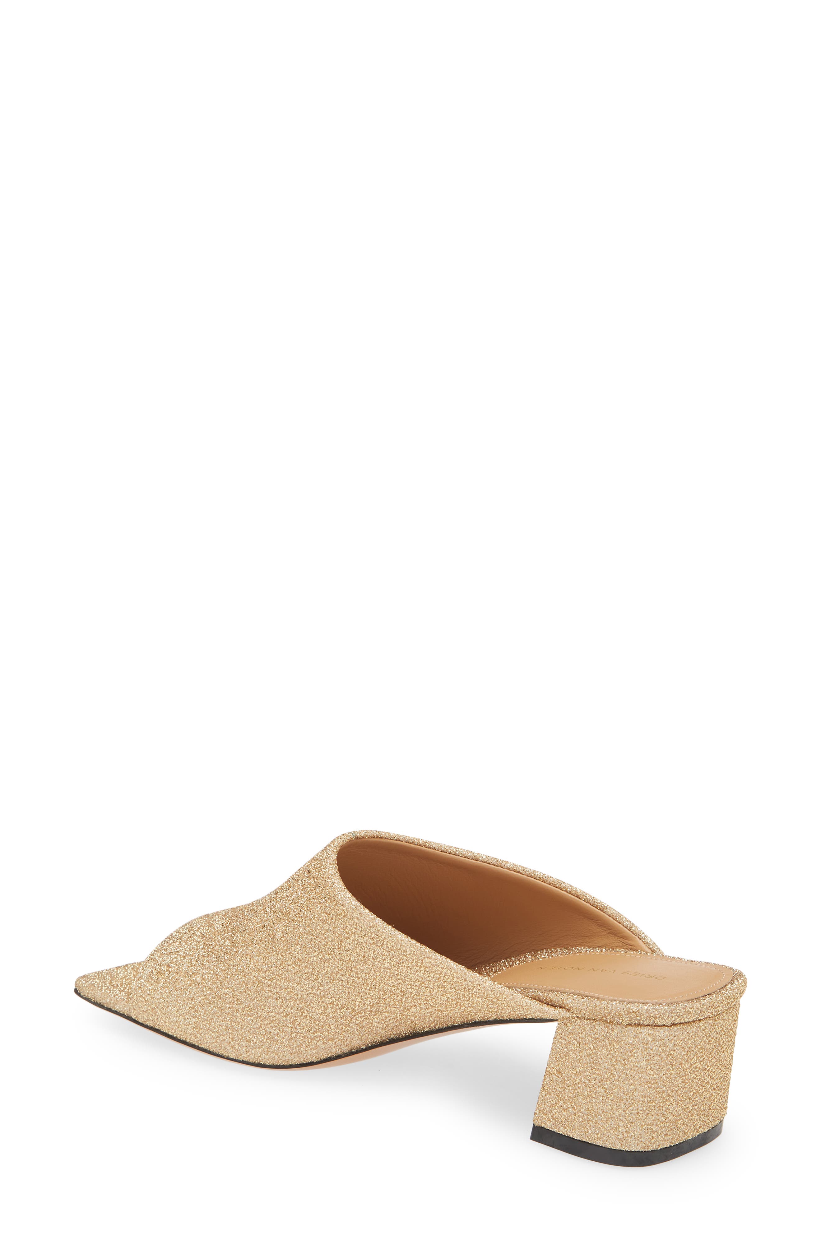 Glitter Slide Sandal, Alternate, color, GOLD