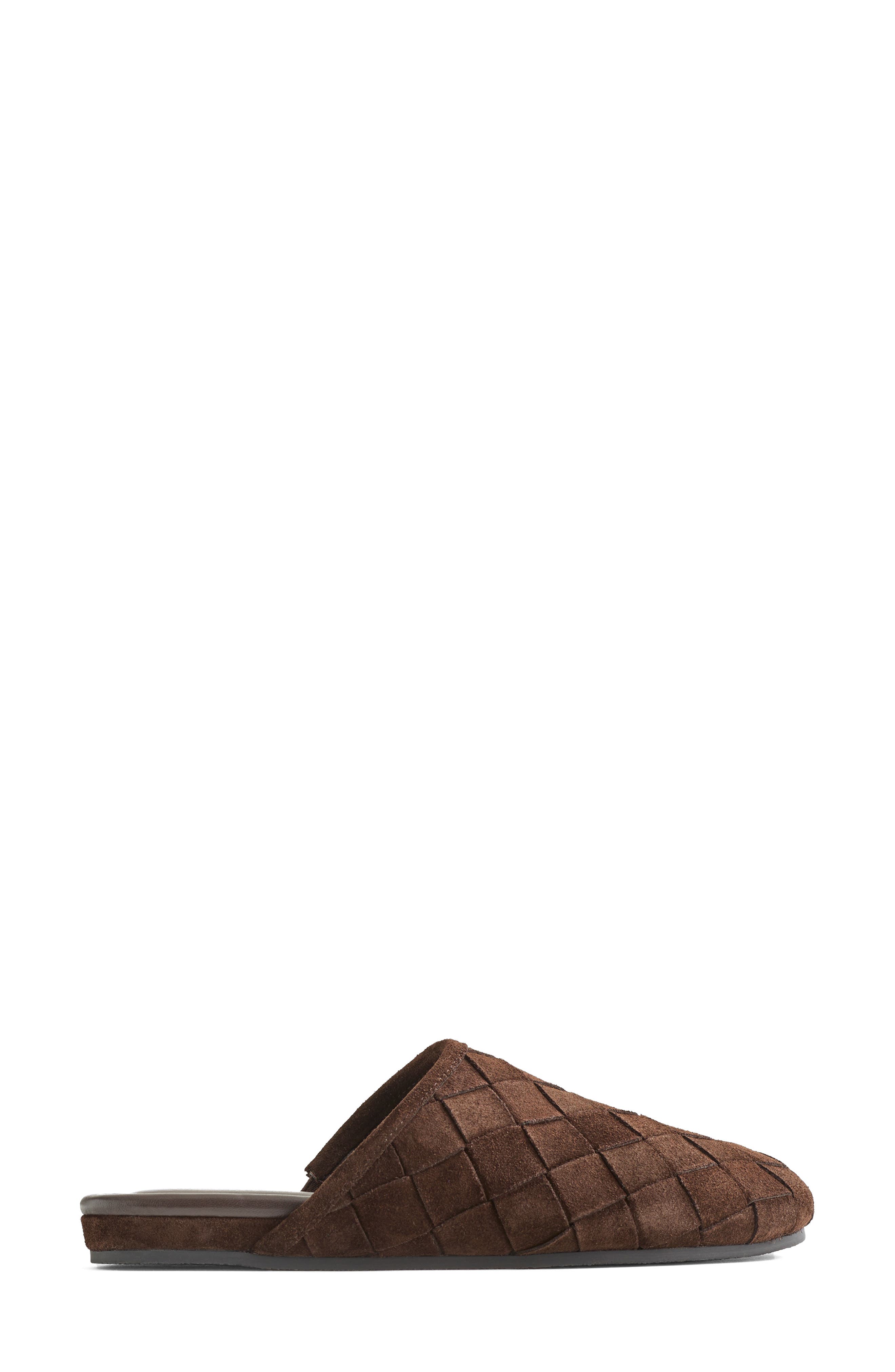 The Nema Woven Leather Mule, Main, color, DARK CAROB