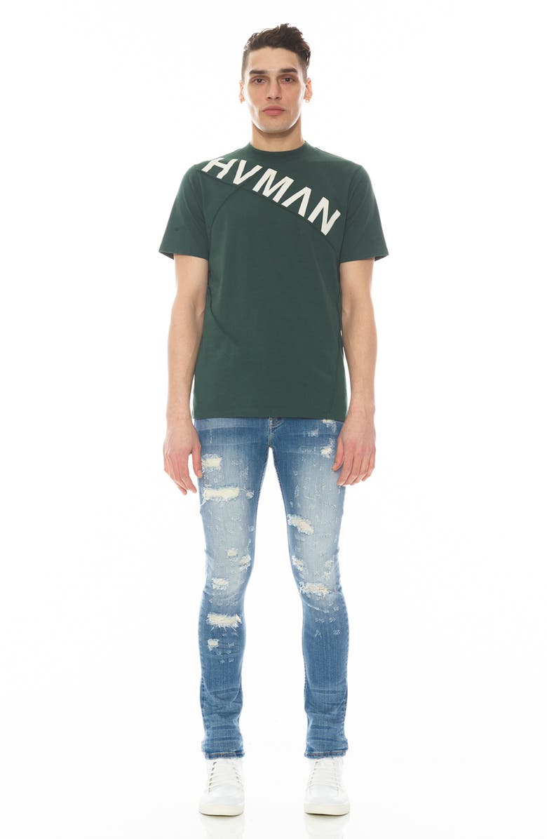 HVMAN Strat Super Skinny Jeans, Alternate, color, Prism