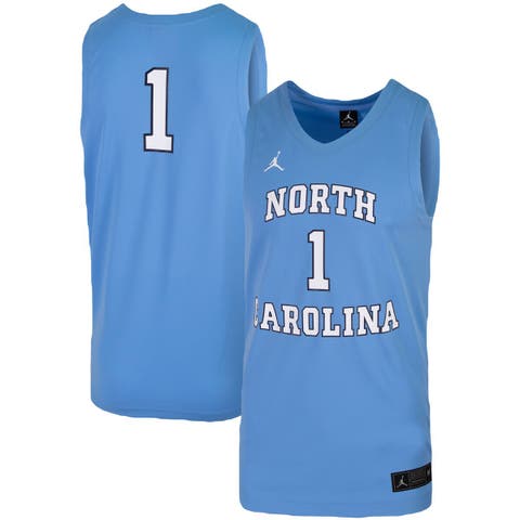Unisex Jordan Brand #1 Carolina Blue North Carolina Tar Heels Women's Basketball Replica Jersey