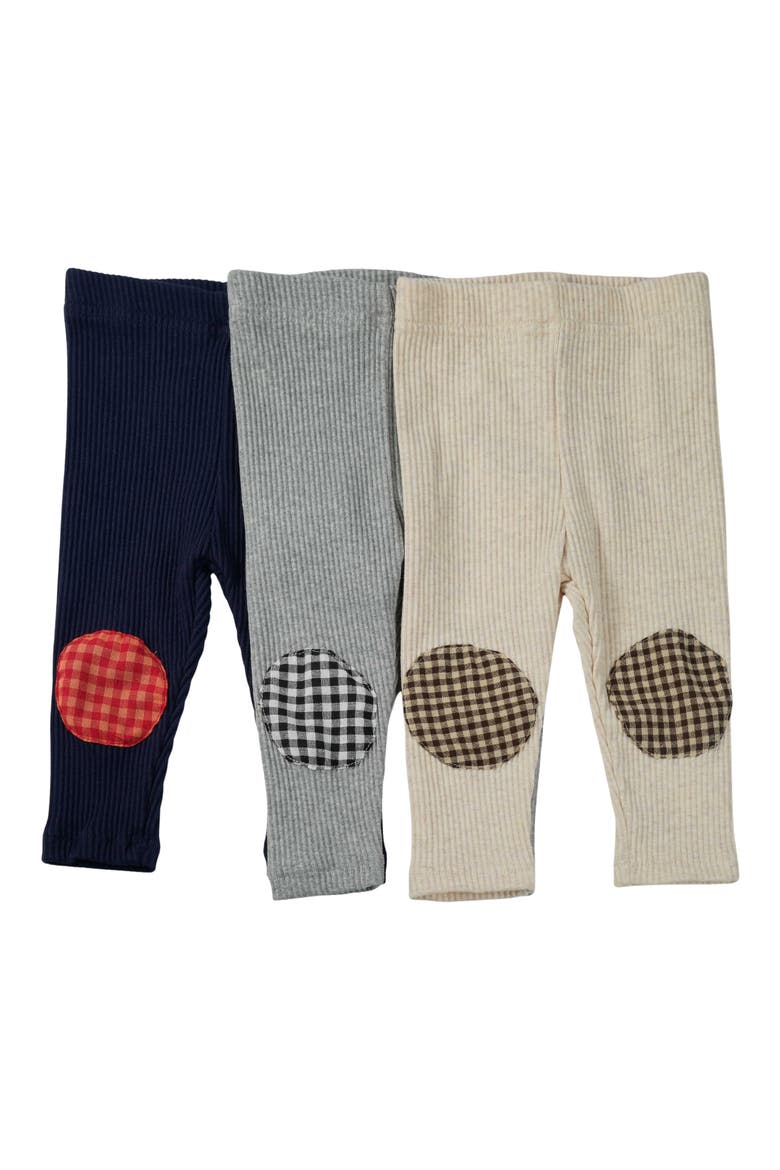 Frankie Knee Patch Cotton Pants, Alternate, color, GRAY