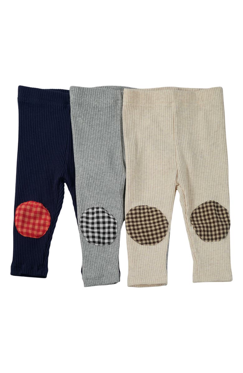 Ashmi & Co. Frankie Knee Patch Cotton Pants, Alternate, color, Gray