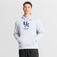 Nike Men's Nike White Kentucky Wildcats Basketball Two-Hit Club Fleece Pullover Hoodie