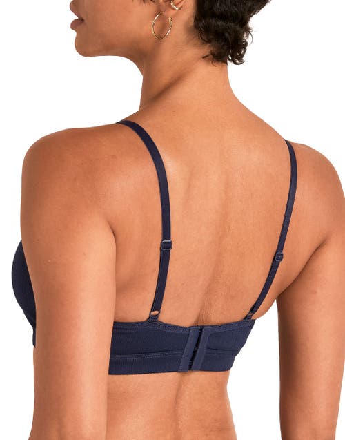 Adore Me Pointelle Unlined Bralette Bra In Blue