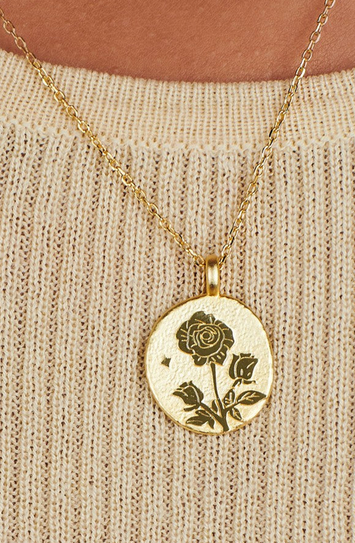 LITTLE SKY STONE LITTLE SKY STONE BIRTH FLOWER NECKLACE