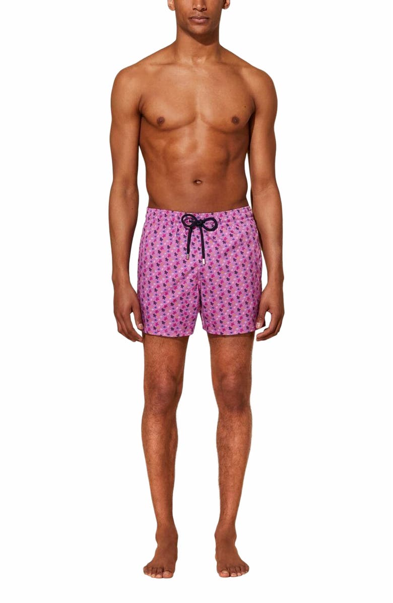 Vilebrequin Men's Micro Ronde Des Tortues Rainbow Stretch Swim Trunks, Main, color,