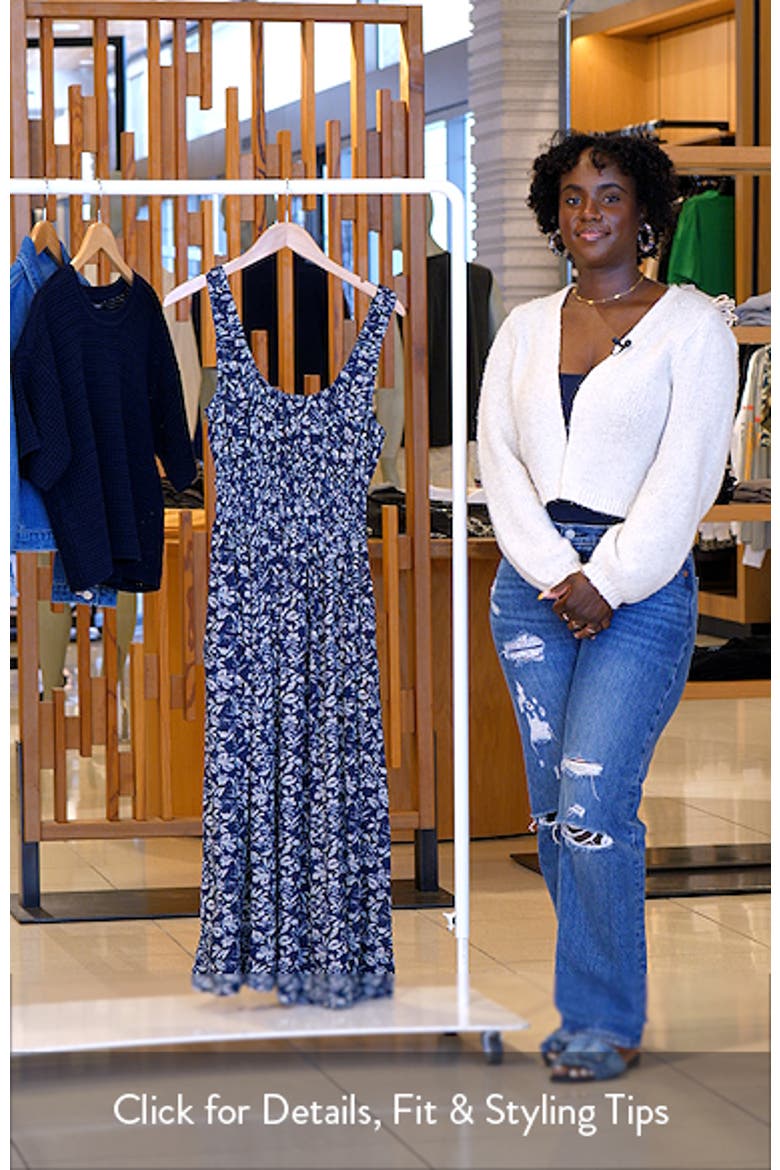 Sunseeker Smocked Waist Midi Dress video