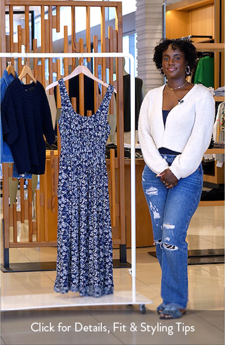 Sunseeker Smocked Waist Midi Dress, sales video thumbnail