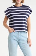 DR2 by Daniel Rainn Stripe Cap Sleeve Top