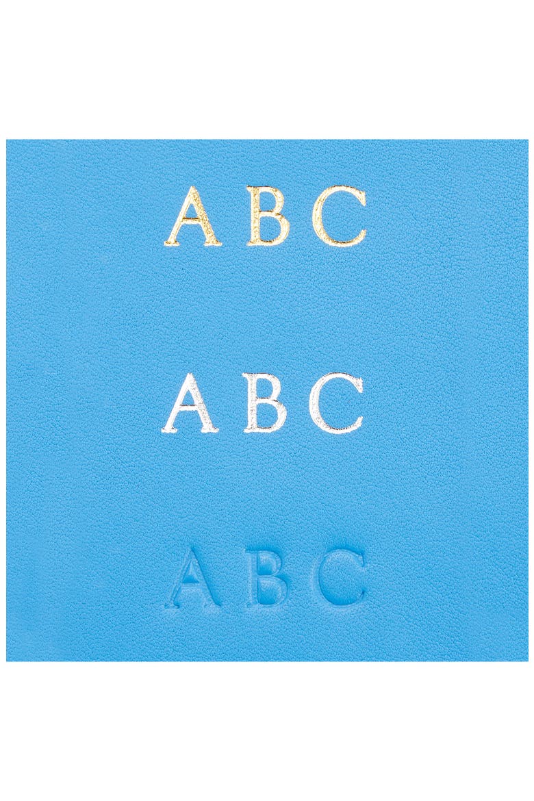 Personalized Card Case, Alternate, color, LIGHT BLUE- GOLD FOIL