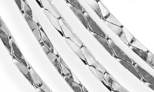 Nordstrom Rack Layered Chain Collar Necklace In Rhodium