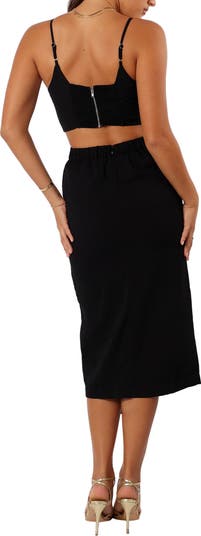 Zanita Crop Tank & Midi Skirt Set