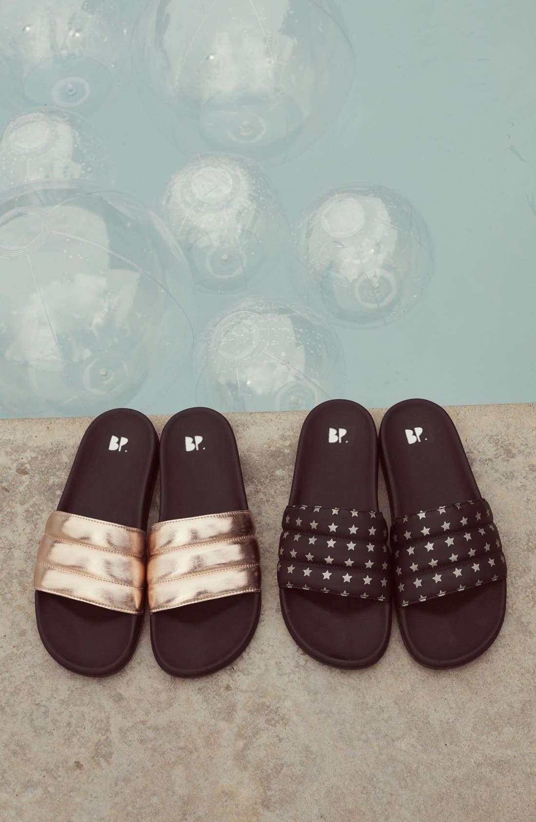 BP. Quilted Slide Sandal, Main, color, 