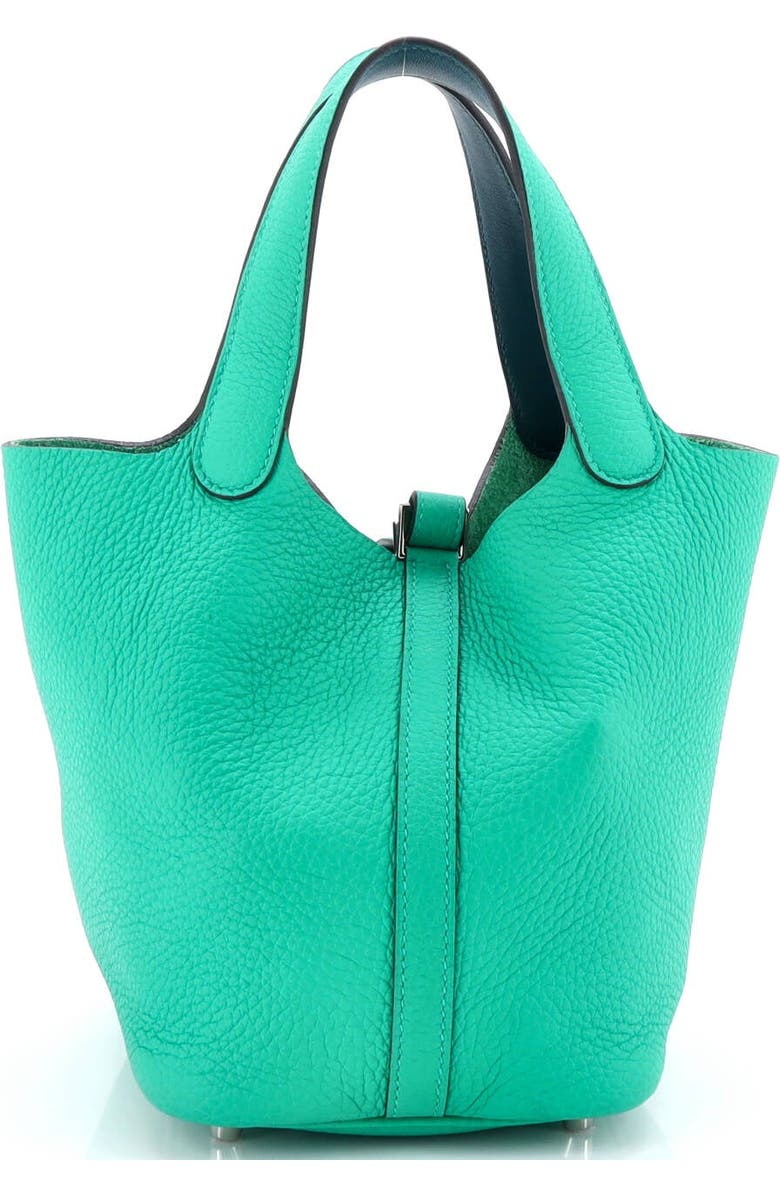 Pre-Owned Hermes Eclat Picotin Lock Bag Clemence with Swift PM, Alternate, color, Menthe