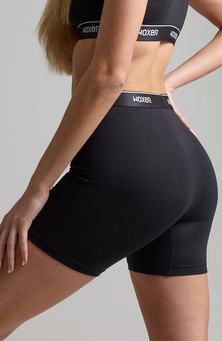 Woxer Baller High Rise Ultra-Soft 5-Inch Boxer Briefs, Alternate, color, Black 2.0