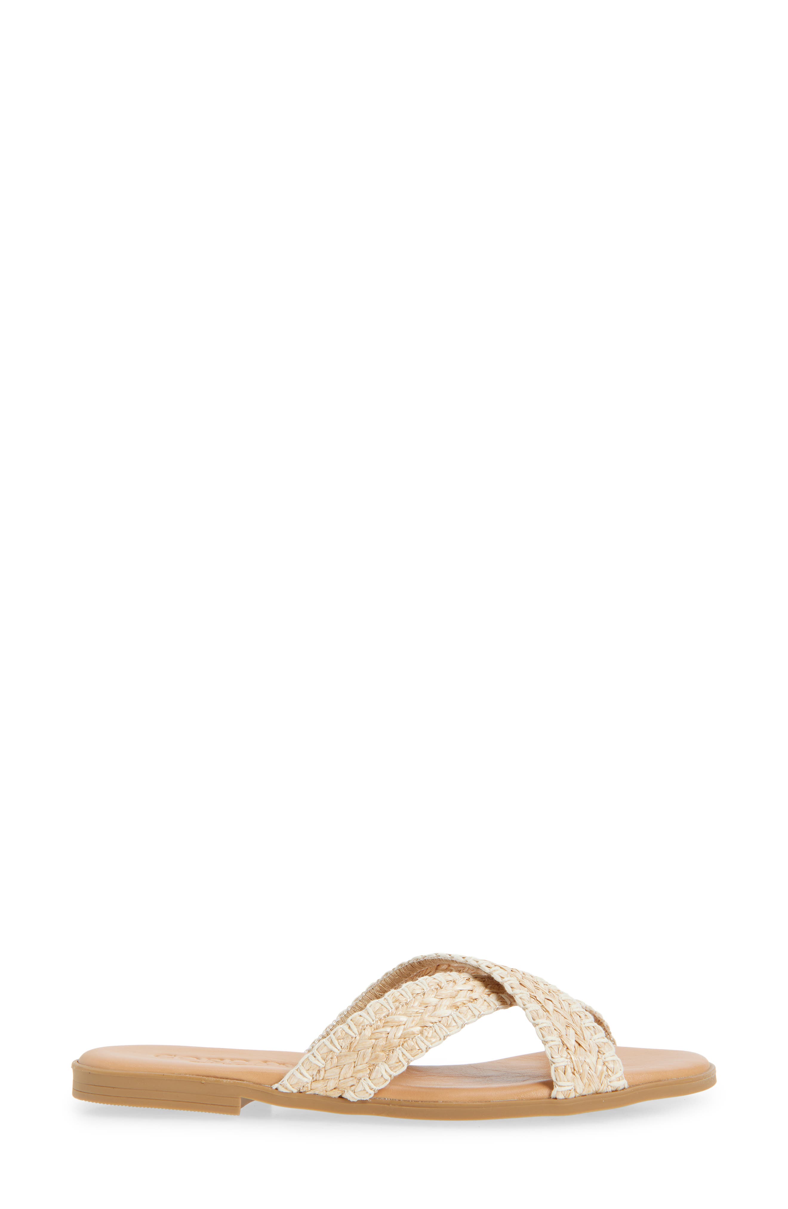 Cordani Felice Slide Sandal, Alternate, color, Rafia Beige