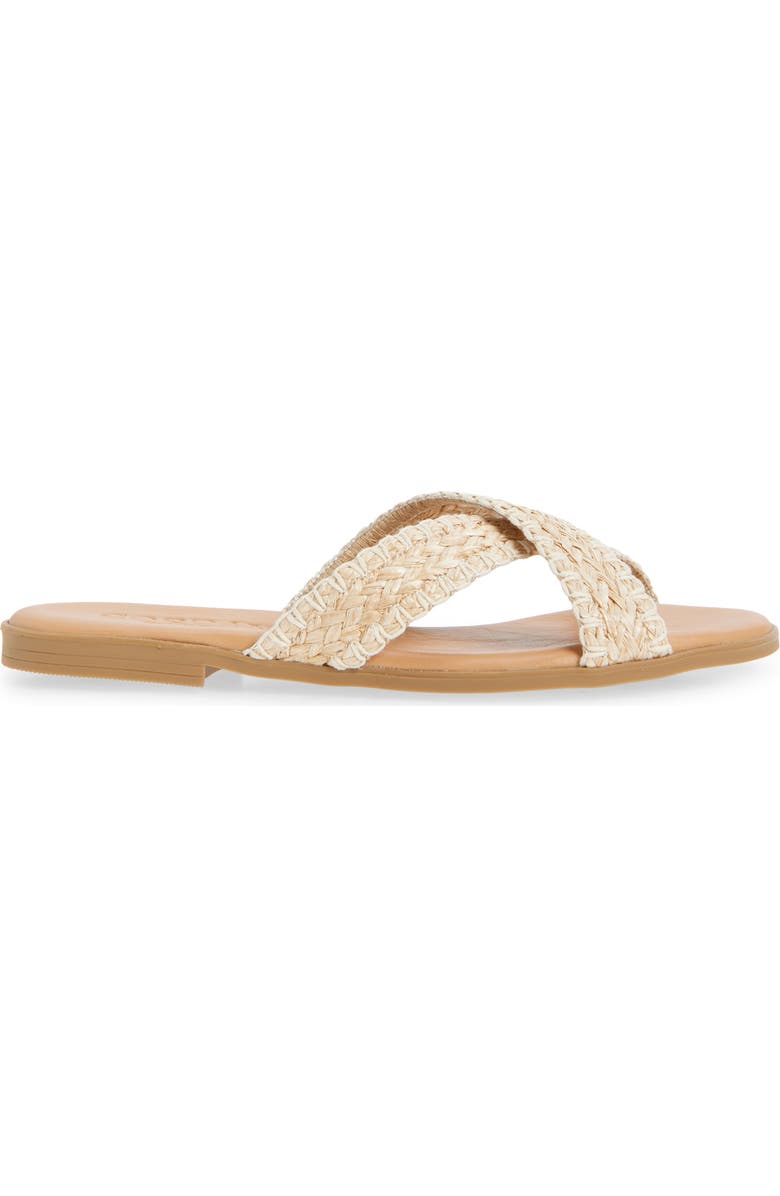 Cordani Felice Slide Sandal, Alternate, color, Rafia Beige