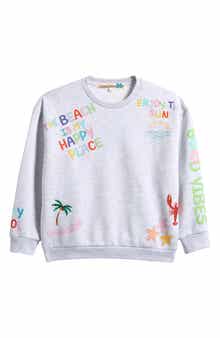 Vintage Havana Kids' Happy Place Crewneck Sweatshirt