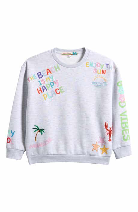 Vintage Havana Kids' Happy Place Crewneck Sweatshirt