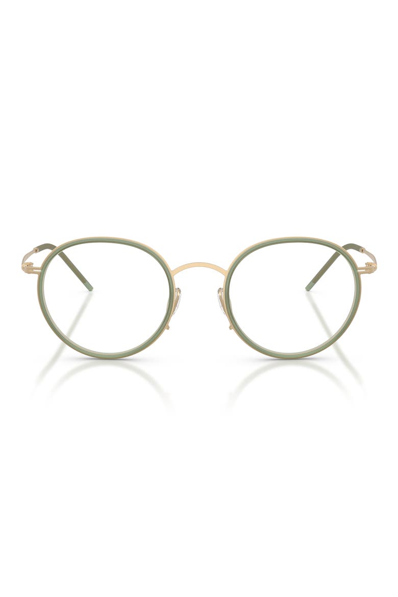 47MM ROUND, Main, color, MATTE PALE GOLD / DEMO LENS