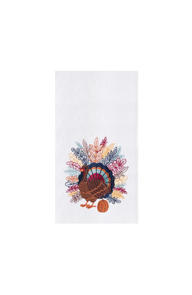 C&F Home Colorful Harvest Turkey Towel, Main, color, 