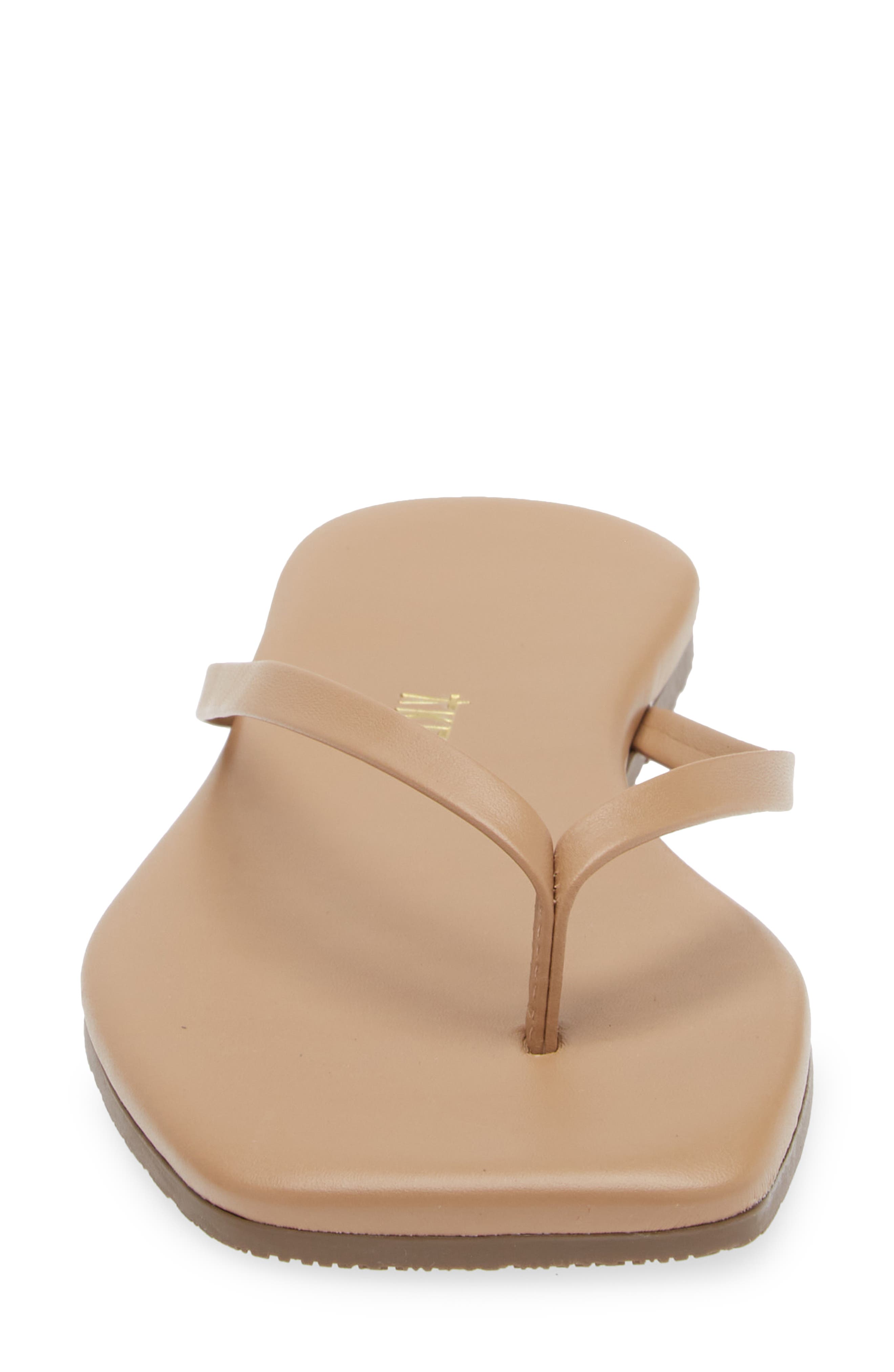 Lily Square Toe Flip Flop, Alternate, color, COCOBUTTER