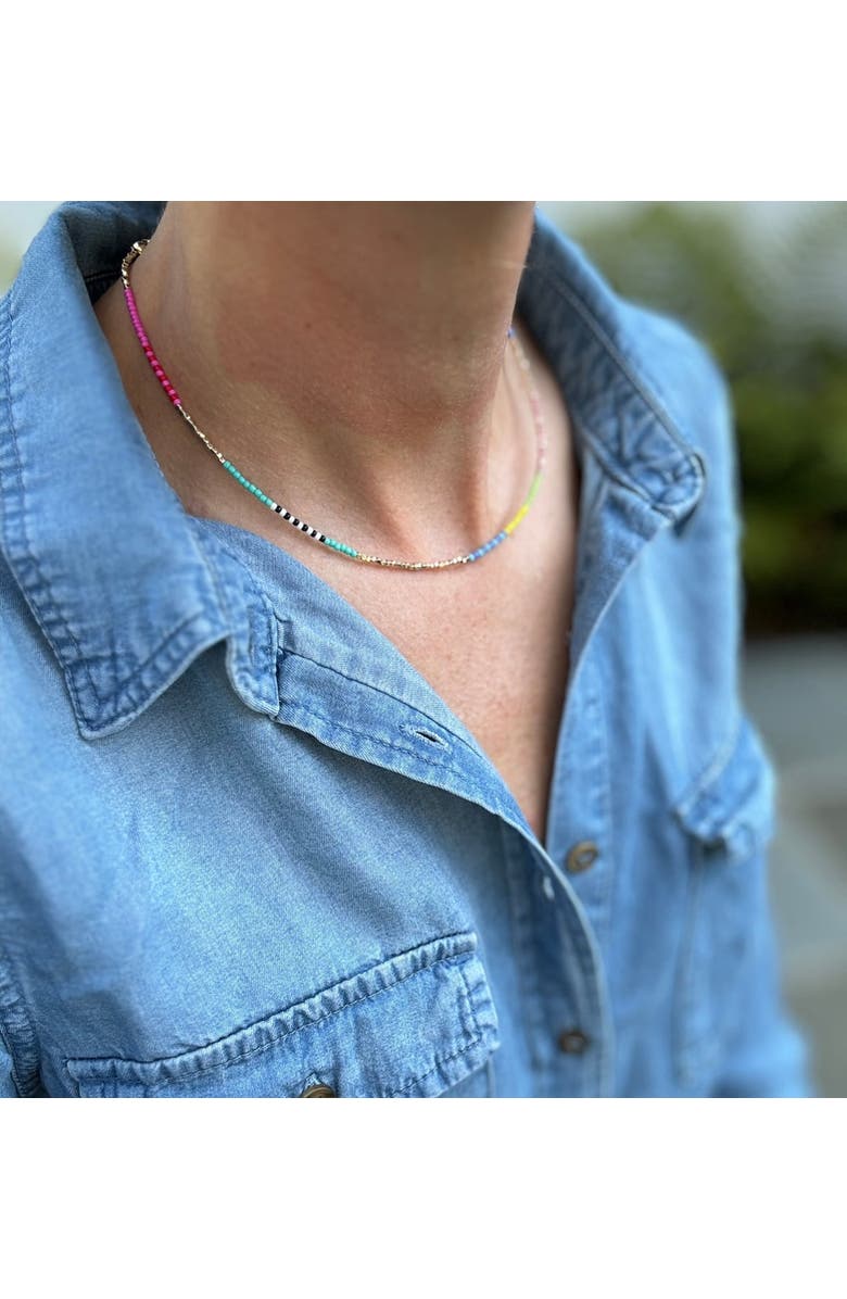 Erin McDermott Jewelry Full of Joy Necklace, Alternate, color, Pink