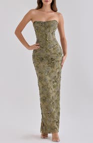 HOUSE OF CB Anisa Hand Beaded Gown