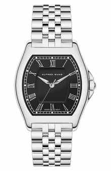 Alfred Sung Stainless Steel Bracelet Watch