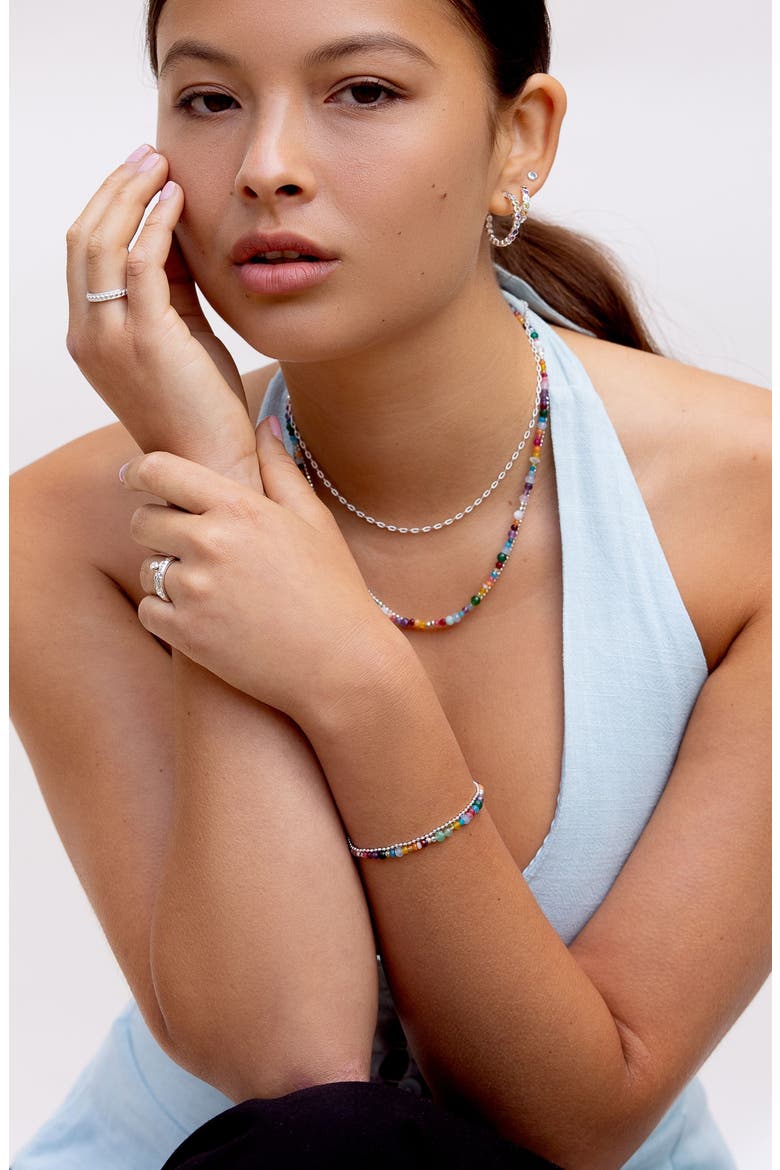Tutti Frutti Orissa Necklace, Alternate, color, Sterling Silver